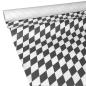 Preview: 50m x 1,00m JUNOPAX® Papiertischdecke Raute schwarz-weiß