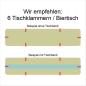 Preview: Befestigung durch Tischklammern