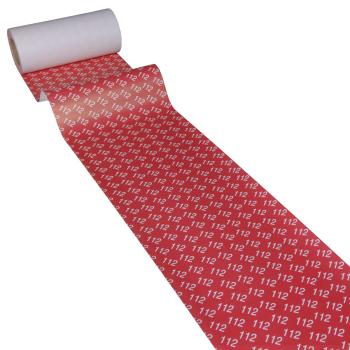 50m x 0,20m JUNOPAX® Papier Tischband Feuerwehr