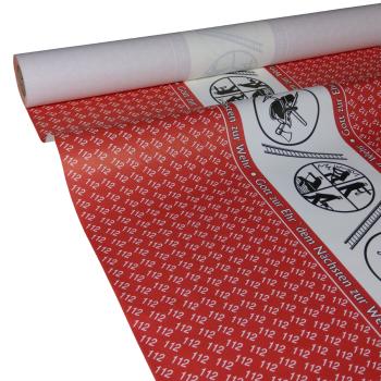 50m x 0,75m JUNOPAX® Papiertischdecke Feuerwehr