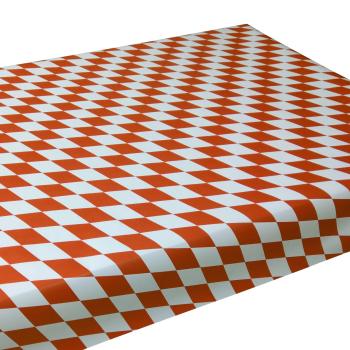 Junopax Papiertischdecke Raute weiß-rot