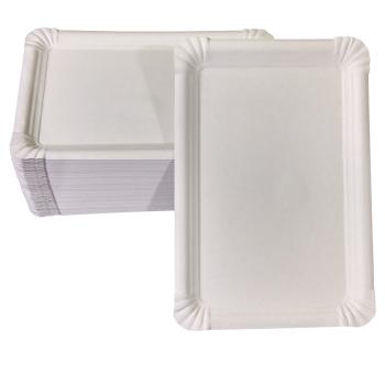 Pappteller eckig 16 x 23 cm