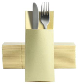 Softpoint Besteckserviette creme
