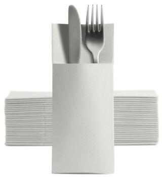 1250 Softpoint Besteckservietten Bestecktaschen weiß
