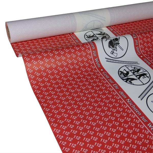 50m x 1,00m JUNOPAX® Papiertischdecke Feuerwehr