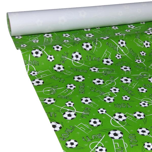 50m x 0,75m JUNOPAX® Papiertischdecke Fußball
