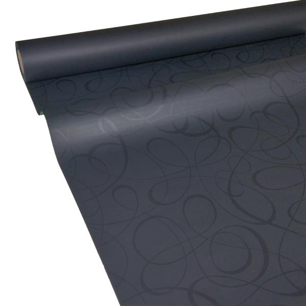 50m x 0,75m JUNOPAX® Papiertischdecke LOOP schwarz