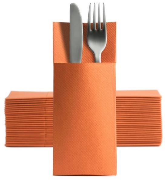 Softpüoint Besteckserviette orange