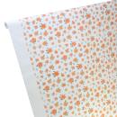 7m x 1,20m Papiertischdecke Dekor orange Rosen