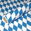 50m x 0,75m JUNOPAX® Geschenkpapier Raute weiß-blau
