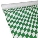 50m x 1,00m JUNOPAX® Papiertischdecke Raute grün-weiß