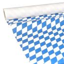 50m x 1,00m JUNOPAX® Papiertischdecke Raute weiß-blau